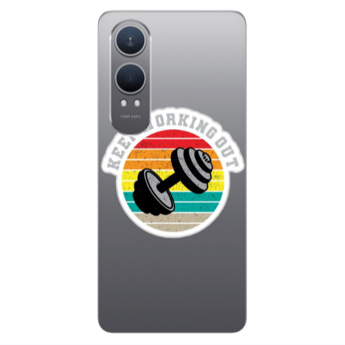 Oneplus Nord Ce 4 lite Keep working out Transparent Silicone TPU Θήκη