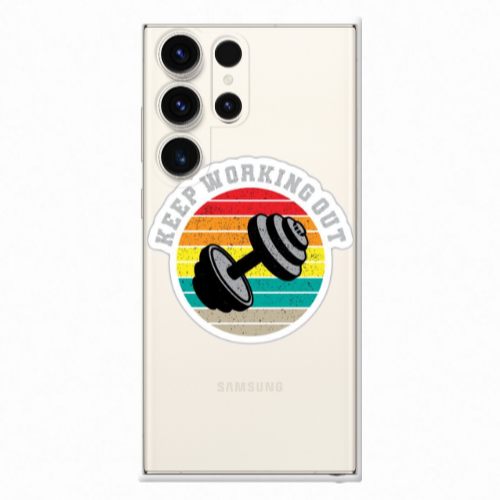 Samsung S25 Ultra Keep working out Transparent Silicone TPU Θήκη
