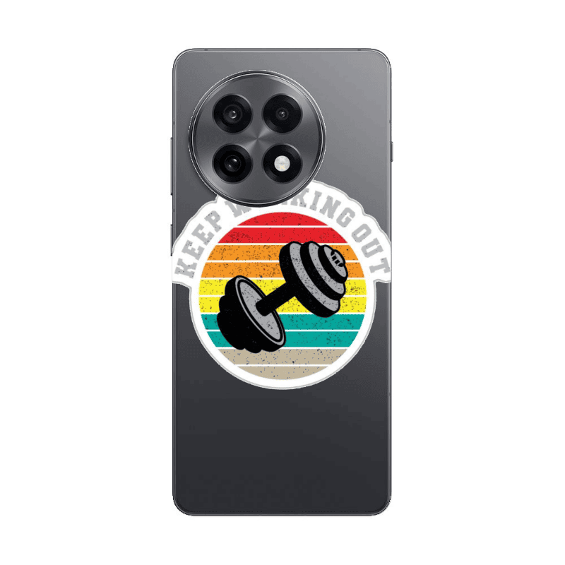 Oneplus 13 R Keep working out Transparent Silicone TPU Θήκη