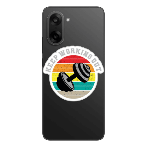 Oneplus Nord CE 5 Keep working out Transparent Silicone TPU Θήκη