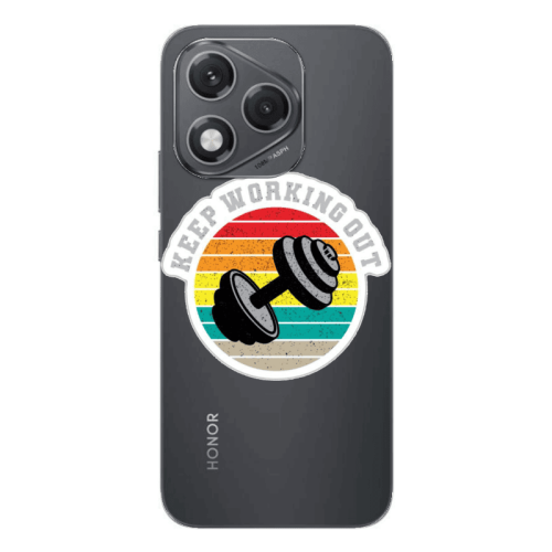 Honor 400 Lite Keep working out Transparent Silicone TPU Θήκη