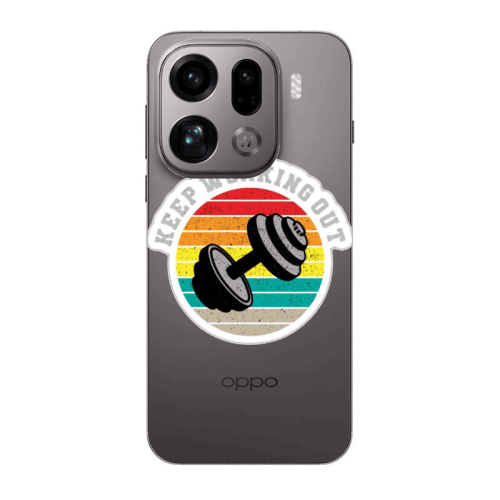 Oppo Find X9 Pro Keep working out Transparent Silicone TPU Θήκη
