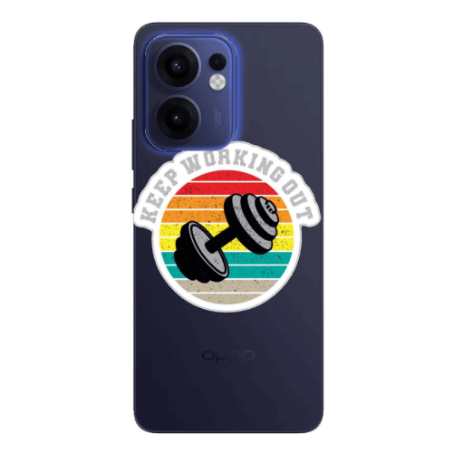 Oppo Reno13 FS Keep working out Transparent Silicone TPU Θήκη