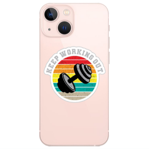 Apple iPhone 13 Keep working out Transparent Silicone TPU Θήκη