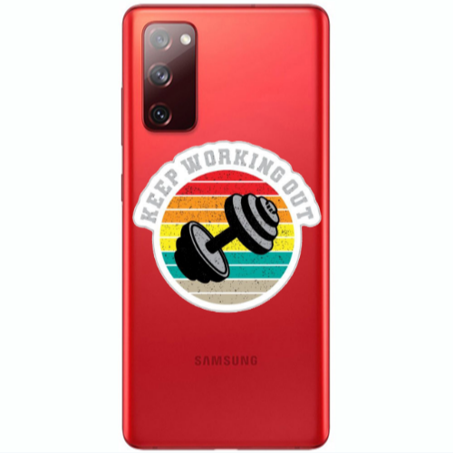 Samsung S20 FE Keep working out Transparent Silicone TPU Θήκη