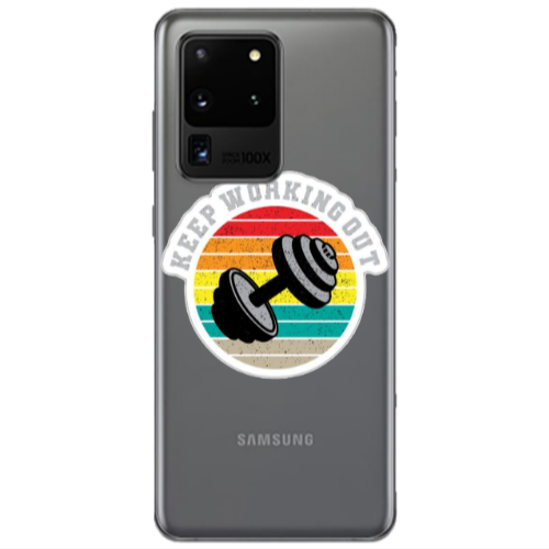 Samsung S20 Ultra Keep working out Transparent Silicone TPU Θήκη