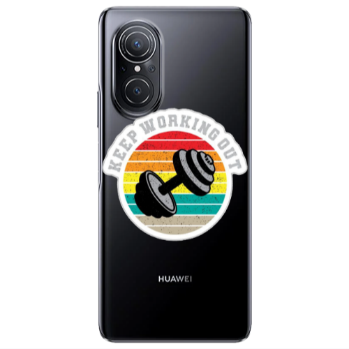 Huawei Nova 9 SE Keep working out Transparent Silicone TPU Θήκη