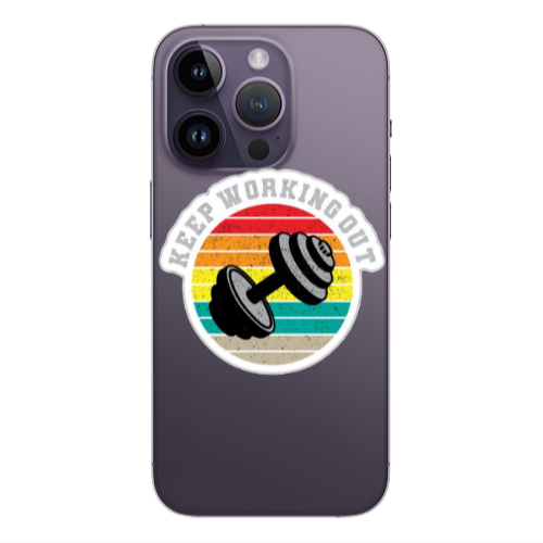 Apple iPhone 14 Pro  Keep working out Transparent Silicone TPU Θήκη