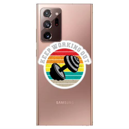 Samsung Note 20 Ultra Keep working out Transparent Silicone TPU Θήκη