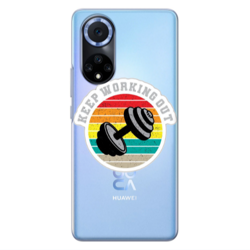 Huawei Nova 9 Keep working out Transparent Silicone TPU Θήκη