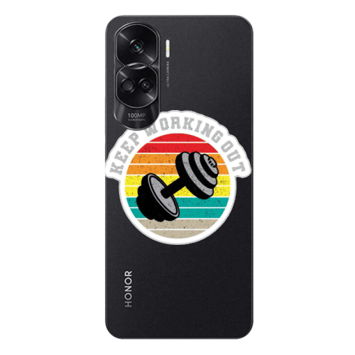 Honor 90 Lite 5G Keep working out Transparent Silicone TPU Θήκη