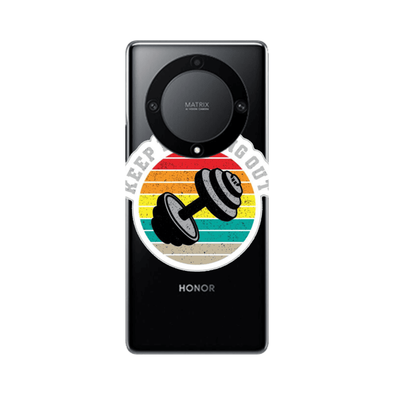 Honor Magic5 Lite 5G Keep working out Transparent Silicone TPU Θήκη