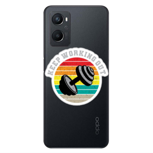 Oppo A 96 Keep working out Transparent Silicone TPU Θήκη