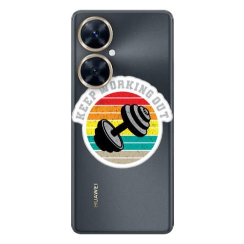 Huawei Nova 11i Keep working out Transparent Silicone TPU Θήκη