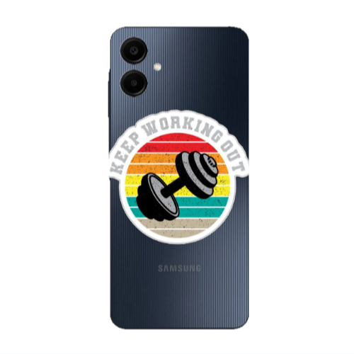 Samsung A06 Keep working out Transparent Silicone TPU Θήκη