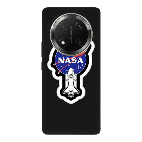 Honor Magic 7 Lite Nasa 2 Black Colored Silicone TPU Θήκη