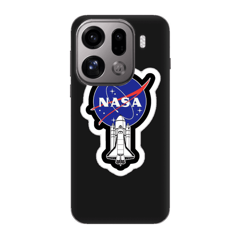 Oppo Find X9 Pro Nasa 2 Black Colored Silicone TPU Θήκη