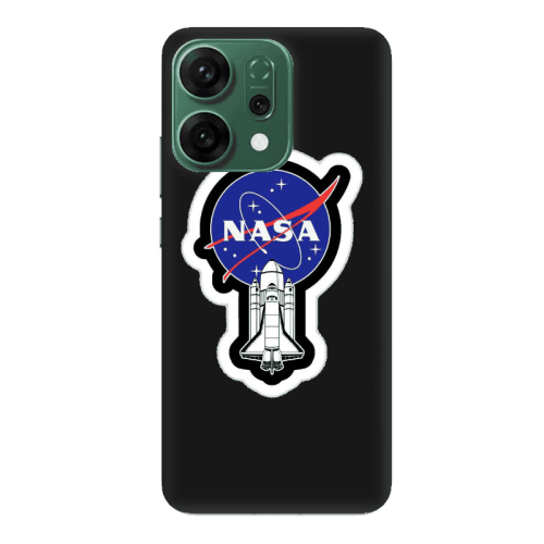 Oppo RENO 14 Nasa 2 Black Colored Silicone TPU Θήκη