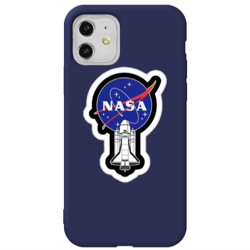 Apple iPhone 11  Nasa 2 Dark blue Colored Silicone TPU Θήκη
