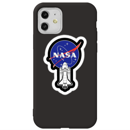 Apple iPhone 11  Nasa 2 Black Colored Silicone TPU Θήκη