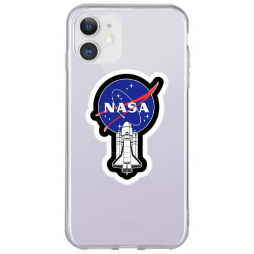 Apple iPhone 12 Nasa 2 Transparent Silicone TPU Θήκη