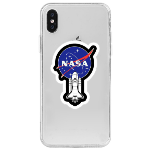 Apple iPhone X Nasa 2 Transparent Silicone TPU Θήκη