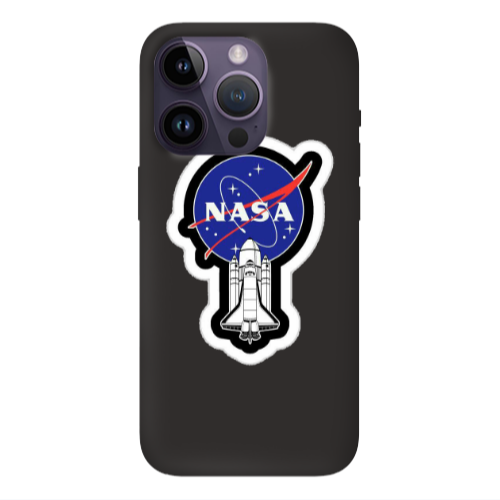 Apple iPhone 14 Pro  Nasa 2 Black Colored Silicone TPU Θήκη