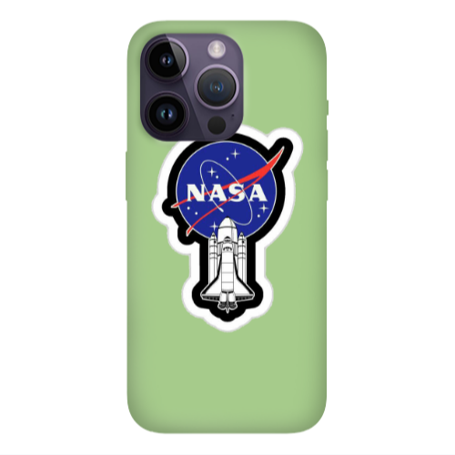 Apple iPhone 14 Pro Max Nasa 2 Light Green Colored Silicone TPU Θήκη