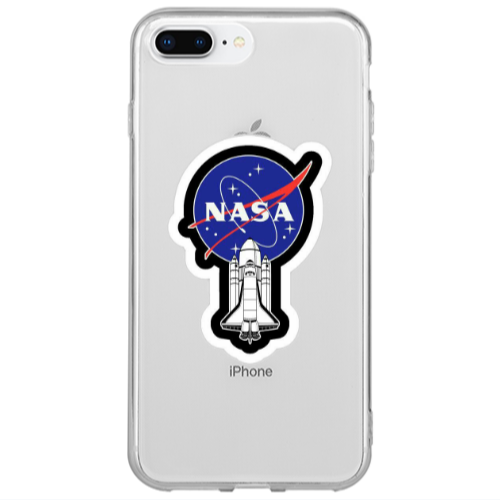 Apple iPhone 7 Plus Nasa 2 Transparent Silicone TPU Θήκη