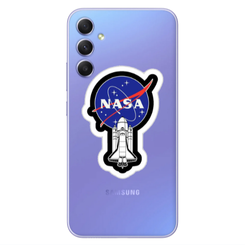 Samsung A34 Nasa 2 Transparent Silicone TPU Θήκη