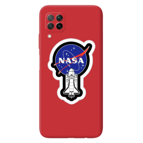 Huawei P40 Lite Nasa 2 Red Colored Silicone TPU Θήκη