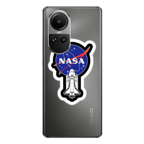 Oppo Reno10 5G Nasa 2 Transparent Silicone TPU Θήκη