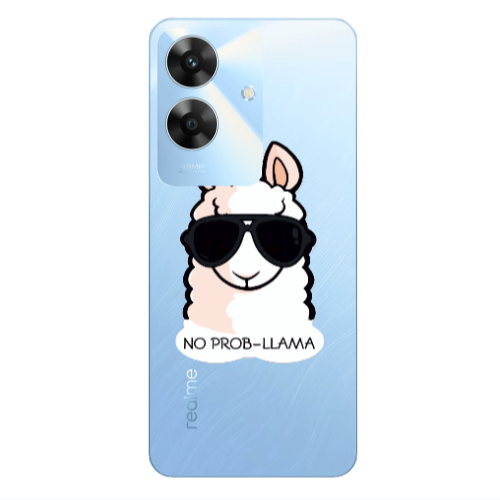 Realme Note 60 No prob-lama Transparent Silicone TPU Θήκη
