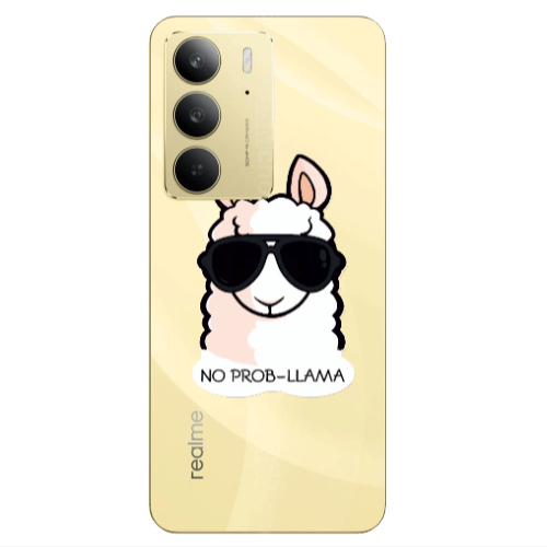 Realme C 75 No prob-lama Transparent Silicone TPU Θήκη