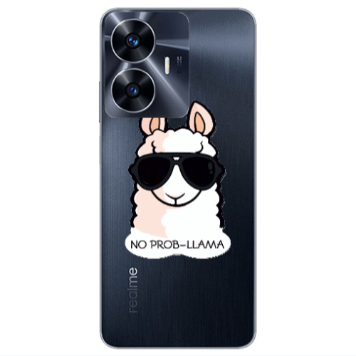 Realme Note 50 No prob-lama Transparent Silicone TPU Θήκη
