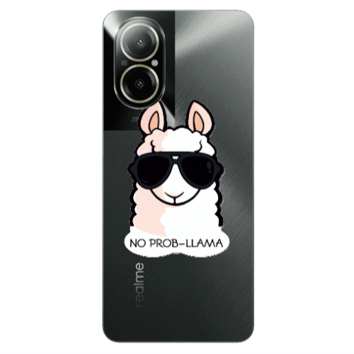 Realme C67 No prob-lama Transparent Silicone TPU Θήκη