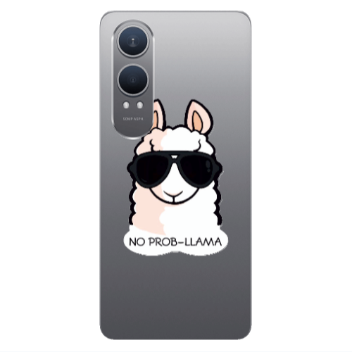 Oneplus Nord Ce 4 lite No prob-lama Transparent Silicone TPU Θήκη
