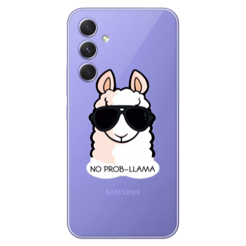 Samsung A56 No prob-lama Transparent Silicone TPU Θήκη