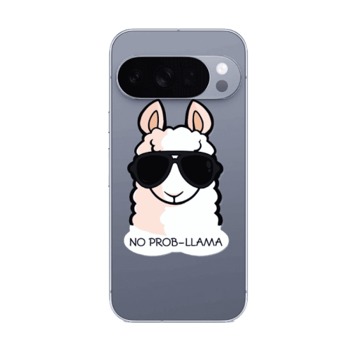Google Pixel 10 Pro No prob-lama Transparent Silicone TPU Θήκη