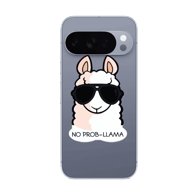 Google Pixel 10 Pro No prob-lama Transparent Silicone TPU Θήκη