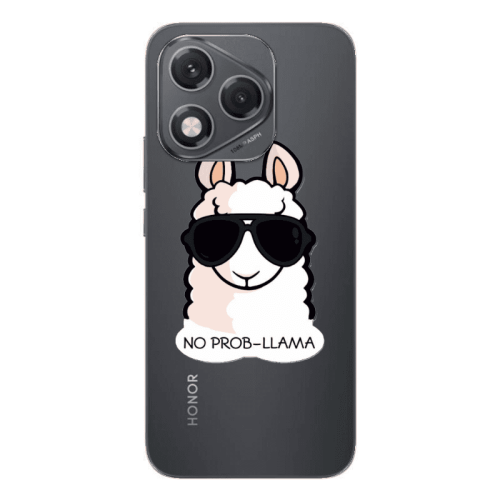 Honor 400 Lite No prob-lama Transparent Silicone TPU Θήκη
