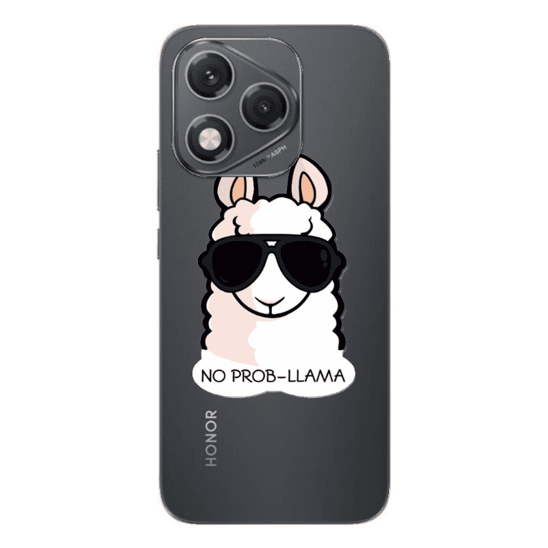 Honor 400 Lite No prob-lama Transparent Silicone TPU Θήκη