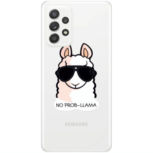 Samsung A52 No prob-lama Transparent Silicone TPU Θήκη