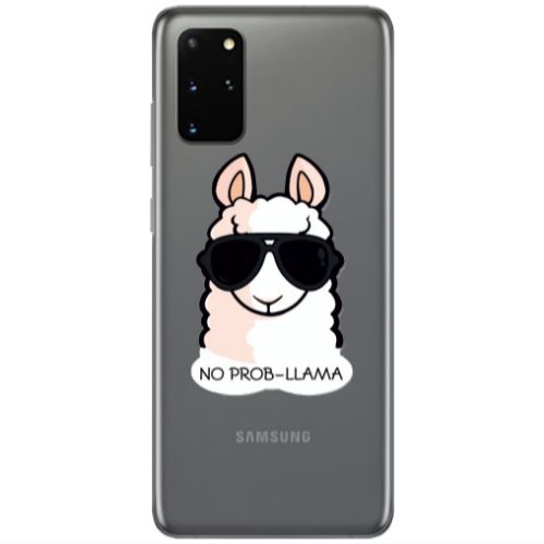 Samsung S20 Plus No prob-lama Transparent Silicone TPU Θήκη
