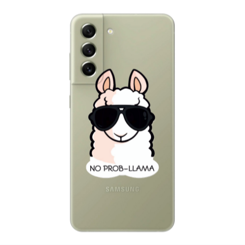 Samsung S22 Plus No prob-lama Transparent Silicone TPU Θήκη