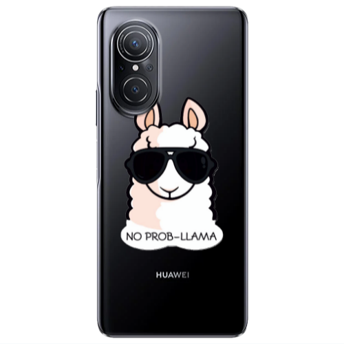 Huawei Nova 9 SE No prob-lama Transparent Silicone TPU Θήκη