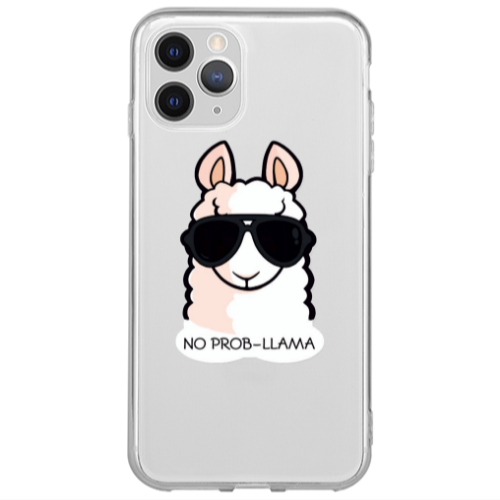 Apple iPhone 13 Pro No prob-lama Transparent Silicone TPU Θήκη
