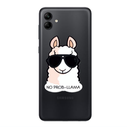 Samsung A04 No prob-lama Transparent Silicone TPU Θήκη