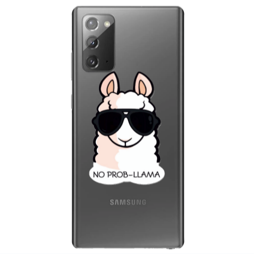 Samsung Note 20 No prob-lama Transparent Silicone TPU Θήκη