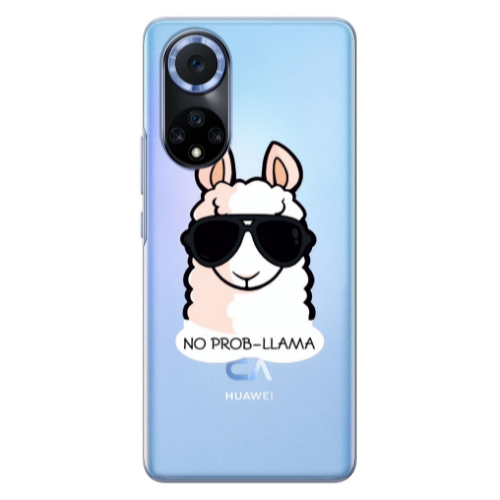 Huawei Nova 9 No prob-lama Transparent Silicone TPU Θήκη